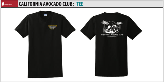 Short Sleeve California Avocado Club T-Shirt